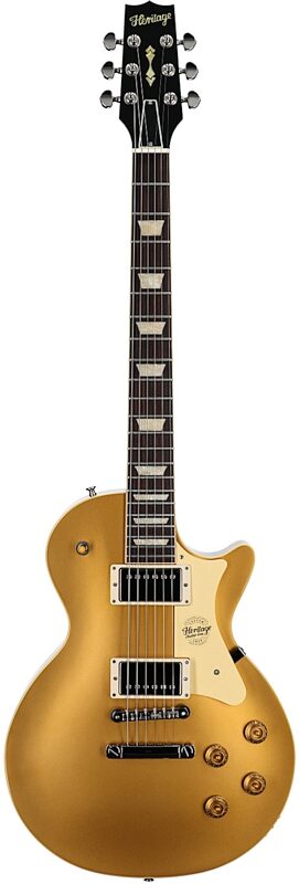 open zoom image for Heritage Custom Core H-150 Plain Top Electric Guitar (with Case), Gold Top, Serial Number HC1250455, Full Straight Front