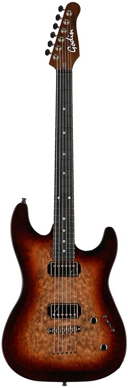 open zoom image for Godin Artisan ST-II EN Electric Guitar (with Case), Whiskey Burst, Serial Number 25314519, Full Straight Front