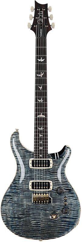 open zoom image for PRS Paul Reed Smith Custom 24-08 10-Top Pattern Thin Electric Guitar (with Case), Faded Whale Blue, Serial Number 0411525, Full Straight Front