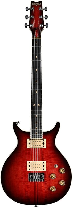 open zoom image for Washburn USA Hawk Electric Guitar, Vintage Sunburst, Serial Number 25060007, Full Straight Front
