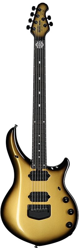open zoom image for Ernie Ball Music Man Majesty 6 Electric Guitar (with Mono Gig Bag), Gold Eclipse, Serial Number M08758, Full Straight Front