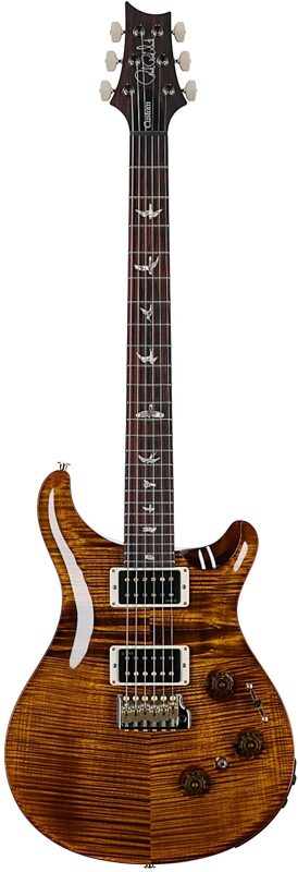 open zoom image for PRS Paul Reed Smith Custom 24 Piezo 10-Top Electric Guitar (with Case), Black Gold, Serial Number 0411531, Full Straight Front