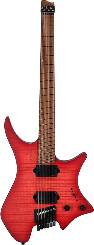 open zoom image for Strandberg Boden Original Series N2.6 Electric Guitar (with Gig Bag), Sunset Coral Burst Satin, Serial Number C2506744, Full Straight Front