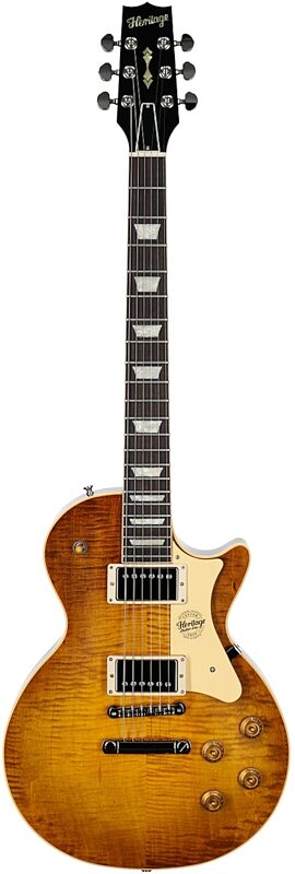 open zoom image for Heritage Custom Core H-150 Electric Guitar, Dirty Lemon Burst, Serial Number HC1251272, Full Straight Front