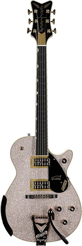 open zoom image for Gretsch Limited Edition Champagne Sparkle Penguin Electric Guitar (with Case), New, Serial Number JT25072372, Full Straight Front