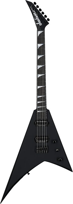 open zoom image for Jackson American Series Rhoads RR24 HT Electric Guitar, Ebony Fingerboard (with Case), Satin Black, Serial Number JAS2551002, Full Straight Front