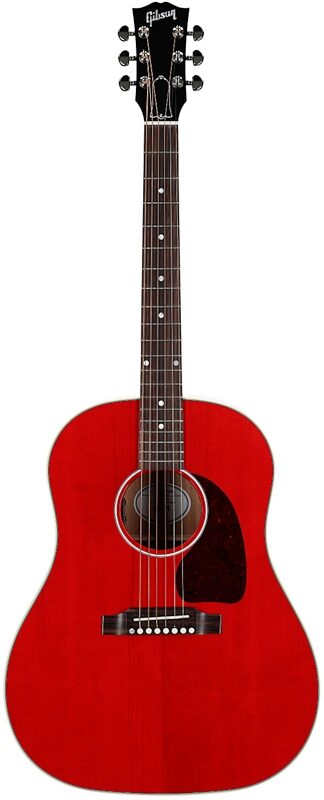 open zoom image for Gibson J-45 Standard Acoustic-Electric Guitar (with Case), Cherry, Serial Number 21775110, Full Straight Front