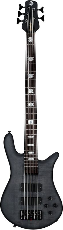 open zoom image for Spector Euro5 LX Electric Bass, 5-String (with Gig Bag), Black Stain Matte, Serial Number ]C121NB23054, Full Straight Front