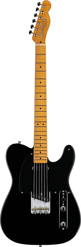 open zoom image for Fender Limited Edition American Vintage II 1951 Telecaster Electric Guitar (with Case), Black, Serial Number V2561055, Full Straight Front