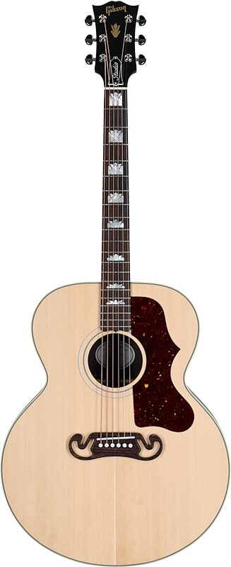 open zoom image for Gibson SJ-200 Studio Rosewood Jumbo Acoustic-Electric Guitar (with Case), Satin Natural, Serial Number 22475063, Full Straight Front
