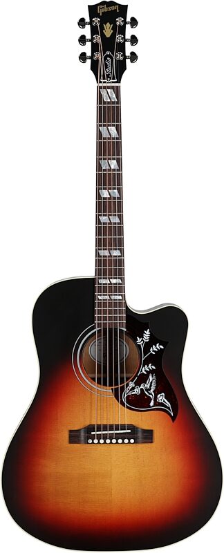 open zoom image for Gibson Hummingbird Studio EC Acoustic-Electric Guitar (with Case), Tri-Burst Satin, Serial Number 23035091, Full Straight Front