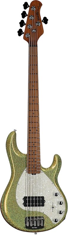 open zoom image for Ernie Ball Music Man StingRay 5 Special Electric Bass, 5-String (with Case), Yellow Brick Road, Roasted Maple Fretboard, Serial Number K10611, Full Straight Front