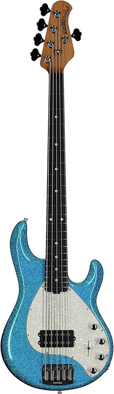 open zoom image for Ernie Ball Music Man StingRay 5 Special Electric Bass, 5-String (with Case), Anomalous Green, Ebony Fretboard, Serial Number K10325, Full Straight Front