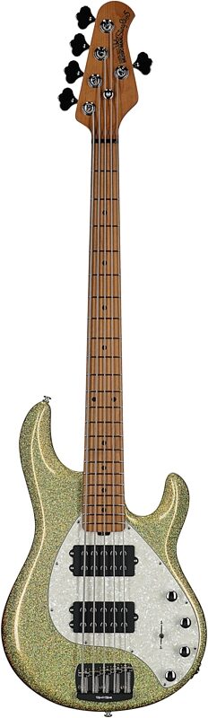 open zoom image for Ernie Ball Music Man StingRay 5 Special HH Electric Bass (with Case), Yellow Brick Road, Roasted Maple Fretboard, Serial Number K10307, Full Straight Front