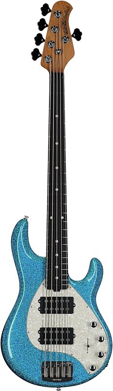 open zoom image for Ernie Ball Music Man StingRay 5 Special HH Electric Bass (with Case), Anomalous Green, Ebony Fretboard, Serial Number K10348, Full Straight Front