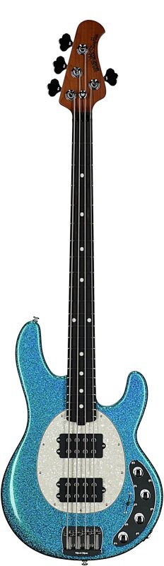 open zoom image for Ernie Ball Music Man StingRay Special HH Electric Bass (with Case), Anomalous Green, Ebony Fretboard, Serial Number K11696, Full Straight Front
