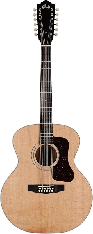 open zoom image for Guild F-412 Standard Acoustic Guitar, 12-String (with Case), Natural, Serial Number US251197, Full Straight Front