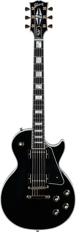 open zoom image for Gibson Les Paul Custom 70s Electric Guitar (with Case), Ebony, Serial Number 232150183, Full Straight Front