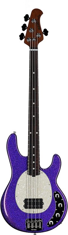 open zoom image for Ernie Ball Music Man StingRay Special Electric Bass (with Case), Violet Sparkle Burst, Rosewood Fretboard, Serial Number K11667, Full Straight Front