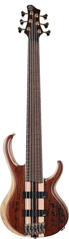 open zoom image for Ibanez BTB1836 Premium Electric Bass, 6-String (with Gig Bag), Natural Shadow, Serial Number I251111450, Full Straight Front