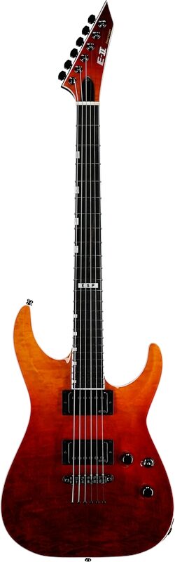 open zoom image for ESP EII Horizon NTII Electric Guitar (with Case), Tiger Eye Amber, B-Stock, Serial Number ES8605253, Full Straight Front