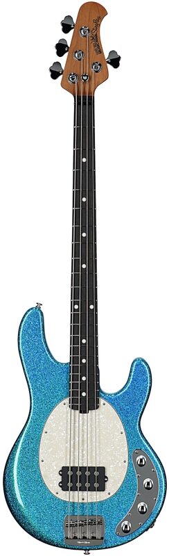 open zoom image for Ernie Ball Music Man StingRay Special Electric Bass (with Case), Anomalous Green, Ebony Fretboard, Serial Number k11758, Full Straight Front
