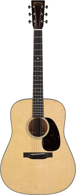 open zoom image for Martin D-18-v2 Satin Acoustic Guitar (with Case), Natural, Serial Number M3034210, Full Straight Front
