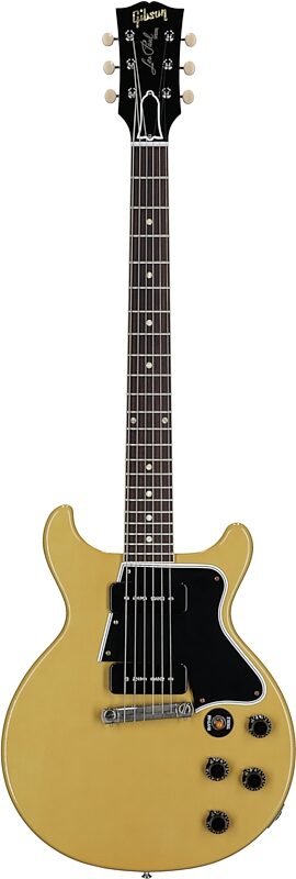 open zoom image for Gibson Custom 1960 Les Paul Special Double Cut Electric Guitar (with Case), TV Yellow, Serial Number 06041, Full Straight Front