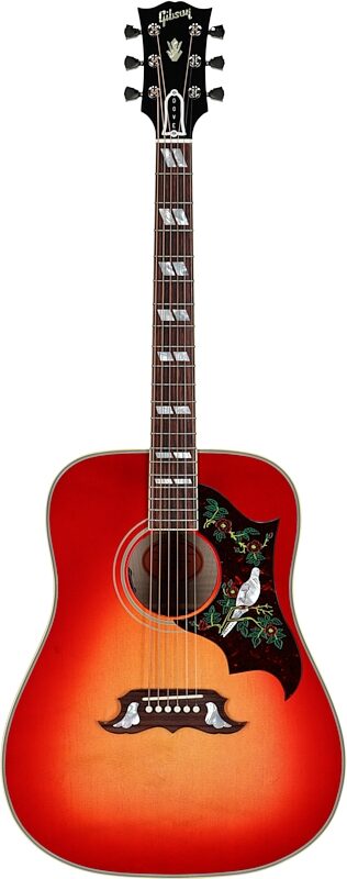 open zoom image for Gibson Dove Original Acoustic-Electric Guitar (with Case), Vintage Cherry, Serial Number 20616131, Full Straight Front