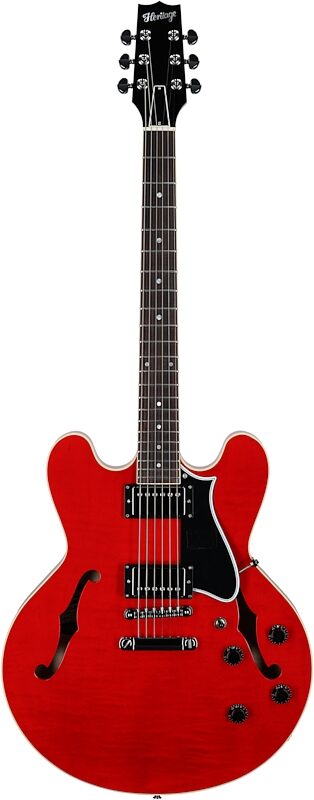 open zoom image for Heritage Standard II Collection H-535 Electric Guitar (with Case), Transparent Cherry, Serial Number 1260354, Full Straight Front
