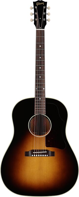 open zoom image for Gibson '50s J-45 Original Acoustic-Electric Guitar (with Case), Vintage Sunburst, Serial Number 20996048, Full Straight Front