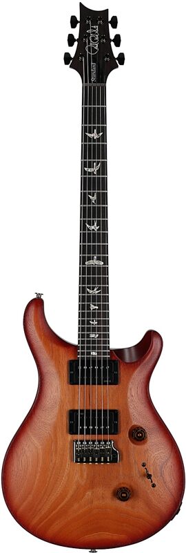 open zoom image for PRS Paul Reed Smith Satin Standard 24 Electric Guitar, Dark Cherry Sunburst, with Gig Bag, Serial Number 0427252, Full Straight Front