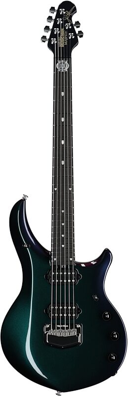 open zoom image for Ernie Ball Music Man Majesty 6 Premium Select Electric Guitar, Mystic Dream, Chrome Hardware, Serial Number M021837, Full Straight Front