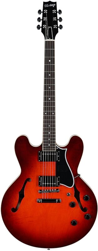 open zoom image for Heritage Standard II Collection H-535 Electric Guitar (with Case), Chestnut Burst, Serial Number 1260940, Full Straight Front