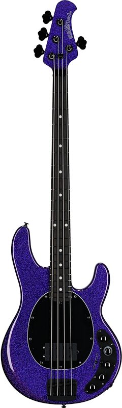 open zoom image for Ernie Ball Music Man DarkRay Bass Guitar (with Gig Bag), Plasma Purple, Serial Number S13453, Full Straight Front
