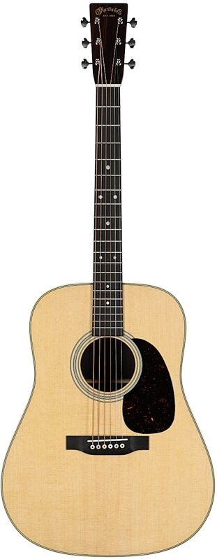open zoom image for Martin D-28-v2 Satin Acoustic Guitar, Natural, Serial Number M3060032, Full Straight Front