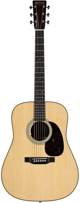 open zoom image for Martin HD-28E LRB Acoustic-Electric Guitar (with Case), Natural, Serial Number M3056146, Full Straight Front