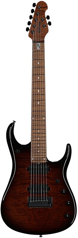 open zoom image for Ernie Ball Music Man John Petrucci JP15 7 Electric Guitar, 7-String (with Case), Amber Waves Flame, Maple Fretboard, Serial Number K06528, Full Straight Front