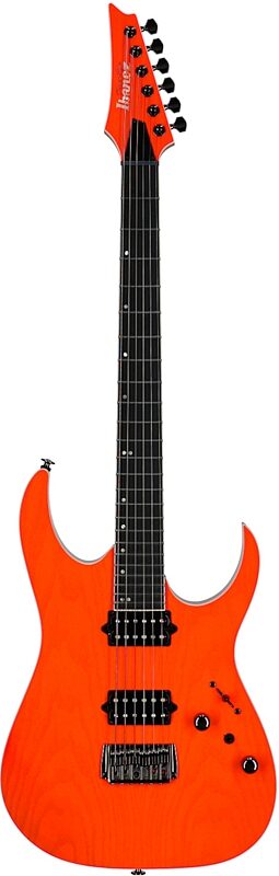 open zoom image for Ibanez RGR5221R Prestige Electric Guitar (with Case), Transparent Fluorescent Orange, Serial Number 210001F2606484, Full Straight Front