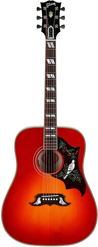 open zoom image for Gibson Dove Original Acoustic-Electric Guitar (with Case), Vintage Cherry, Serial Number 21106147, Full Straight Front