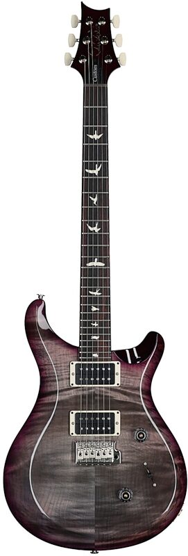 open zoom image for PRS Paul Reed Smith S2 Custom 24 Gloss Pattern Thin Electric Guitar (with Gig Bag), Faded Gray Black Blue Smokeburst, Serial Number S2088347, Full Straight Front