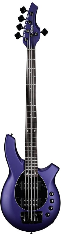 open zoom image for Sterling by Music Man Bongo 5 Electric Bass, 5-String, Firemist Purple, Rosewood Fretboard, Full Straight Front