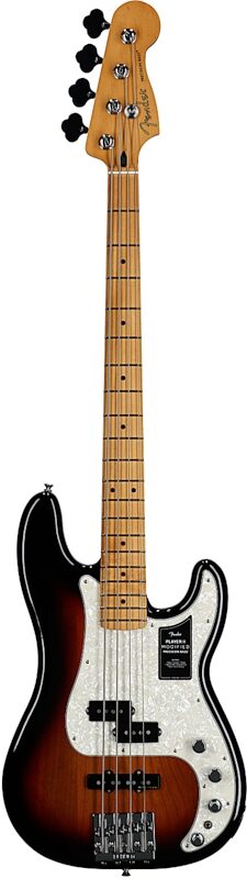 open zoom image for Fender Player II Modified Active Precision Electric Bass, Maple Fingerboard (with Gig Bag), 3-Color Sunburst, Full Straight Front