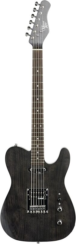 open zoom image for Michael Kelly '54 Open Pore Electric Guitar, Ebony Fingerboard, Black, Full Straight Front