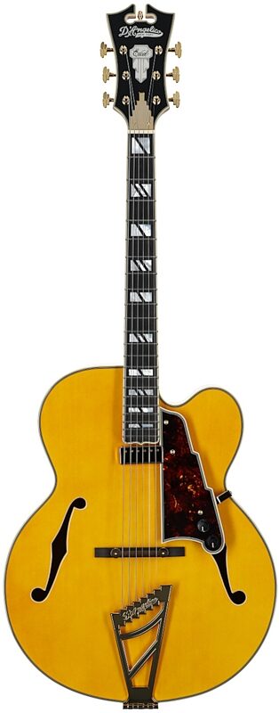 open zoom image for D'Angelico EXL-1 Excel Archtop Electric Guitar (with Case), Amber, Full Straight Front