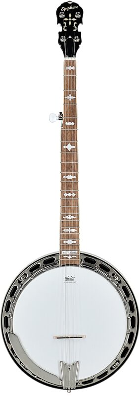 open zoom image for Epiphone Mastertone Classic 5-String Banjo (with Gig Bag), New, Full Straight Front