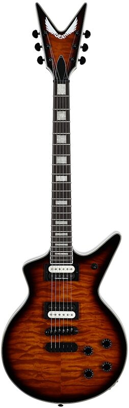 open zoom image for Dean Cadillac Select Quilt Top Electric Guitar, Trans Brazilian, Full Straight Front