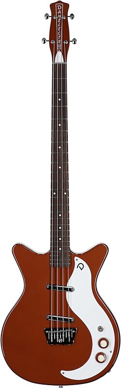 open zoom image for Danelectro 59 Short Scale Electric Bass, Copper, Full Straight Front