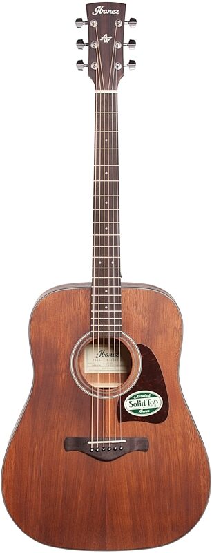 open zoom image for Ibanez AW54OPN Artwood Acoustic Guitar, Open Pore Natural, Full Straight Front