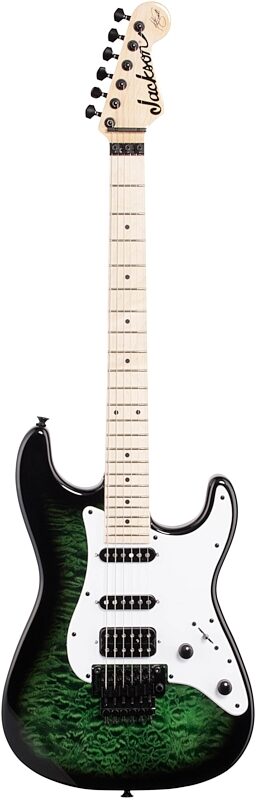 open zoom image for Jackson X Series Signature Adrian Smith SDX Electric Guitar, Maple Fingerboard, Transparent Green, Full Straight Front